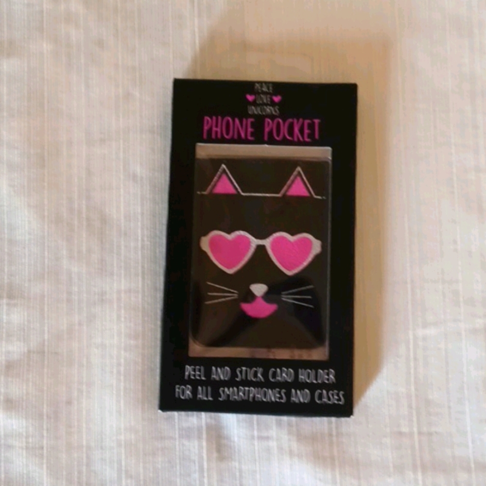 3 for $15 - Peel & Stick Cell Card Holder - Picture 1 of 2